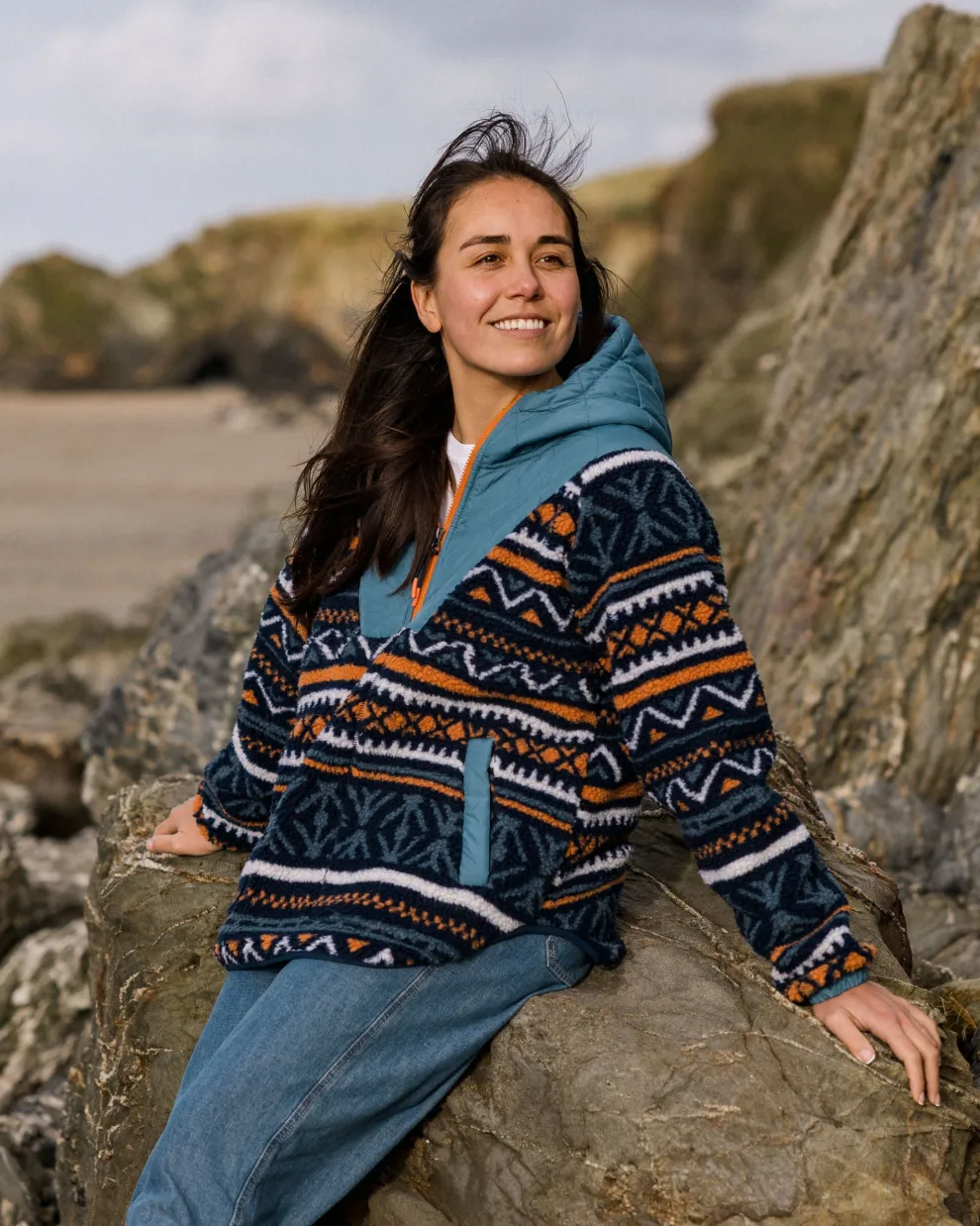 Beaumont Recycled Sherpa Hooded Fleece