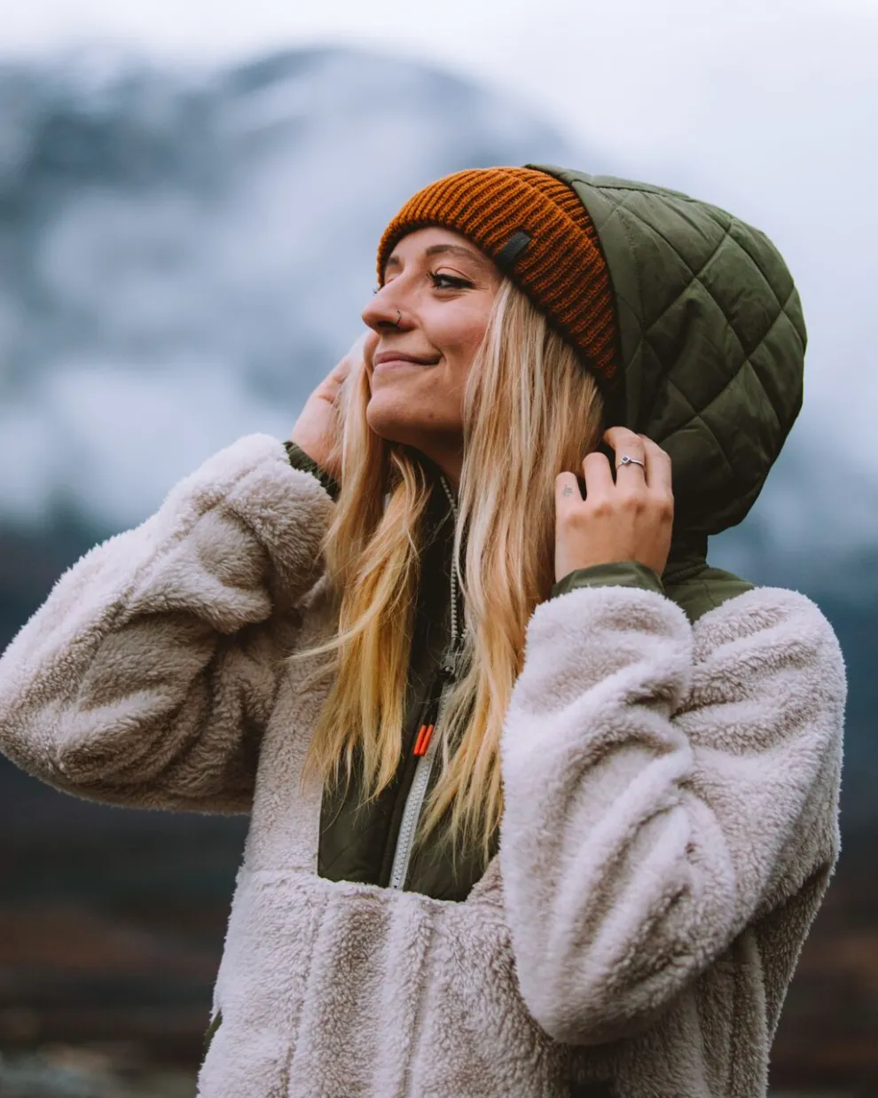 Beaumont Recycled Sherpa Hooded Fleece