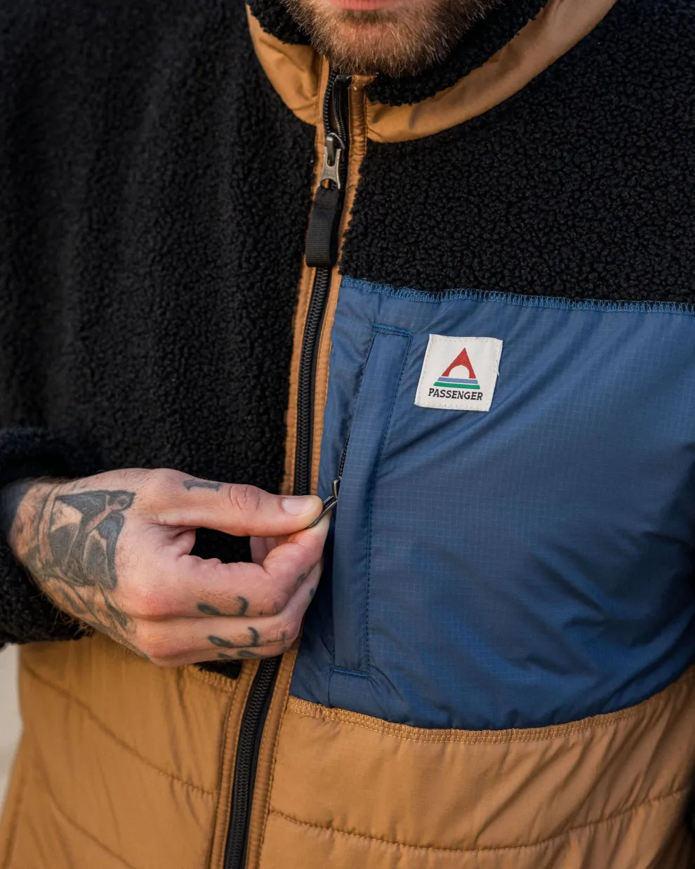 Born Explorer Recycled Polar-Lined Sherpa Fleece