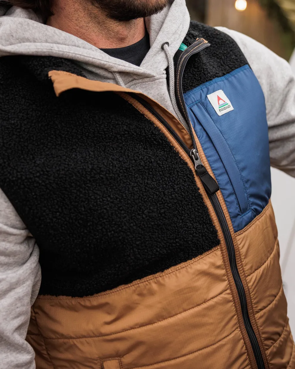 Born Explorer Recycled Polar-Lined Sherpa Vest