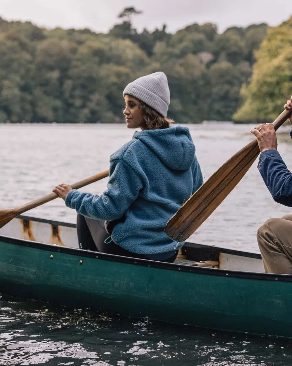 Calla Hooded Recycled Polar-Lined Fleece