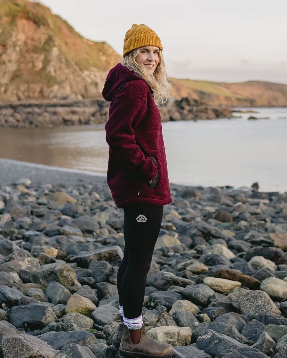 Calla Hooded Recycled Polar-Lined Fleece