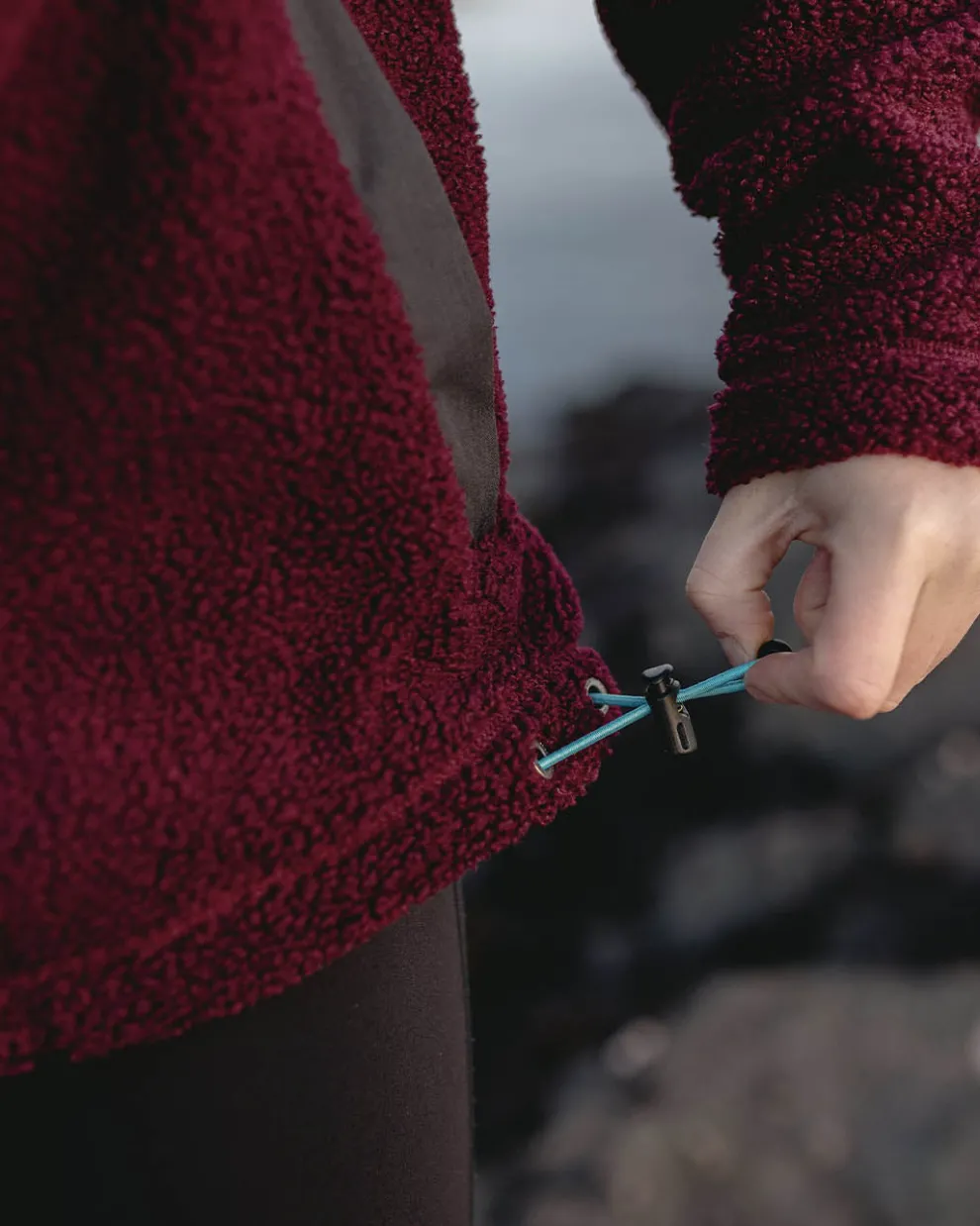 Calla Hooded Recycled Polar-Lined Fleece