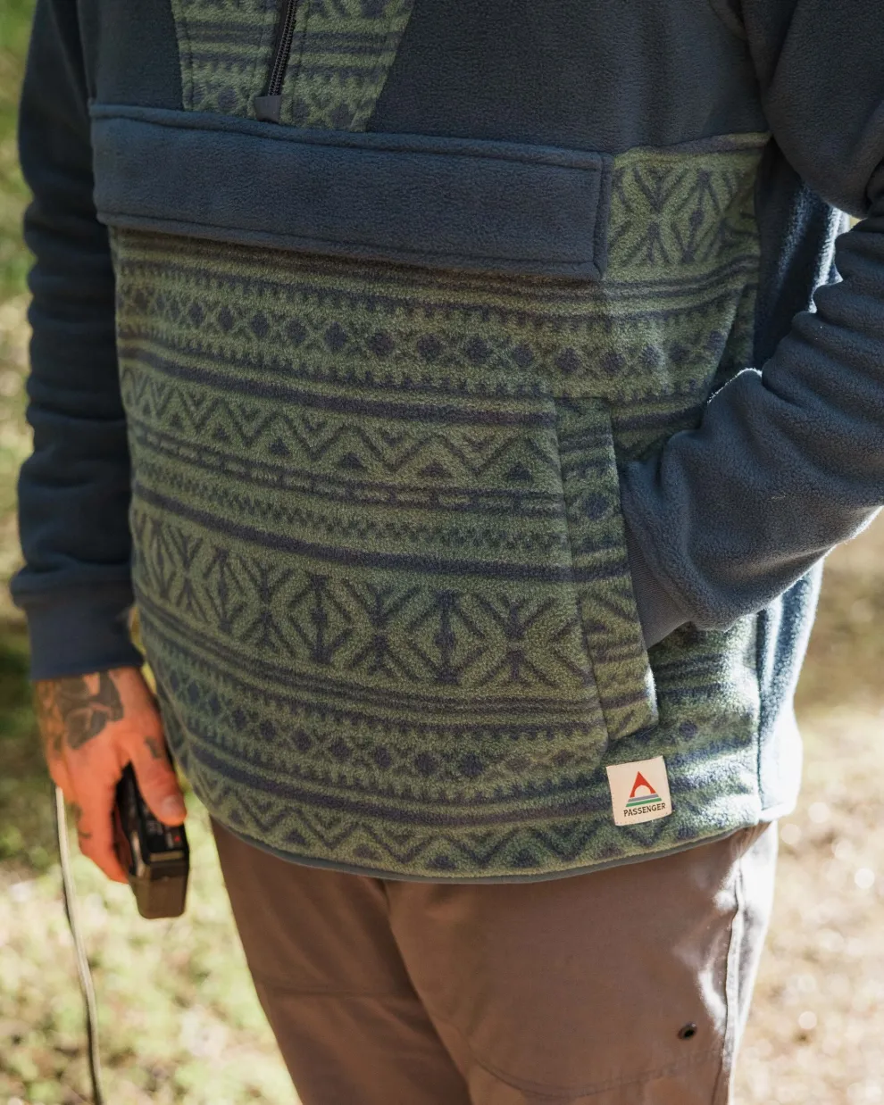 Edge Hooded 1/2 Zip Polar Fleece