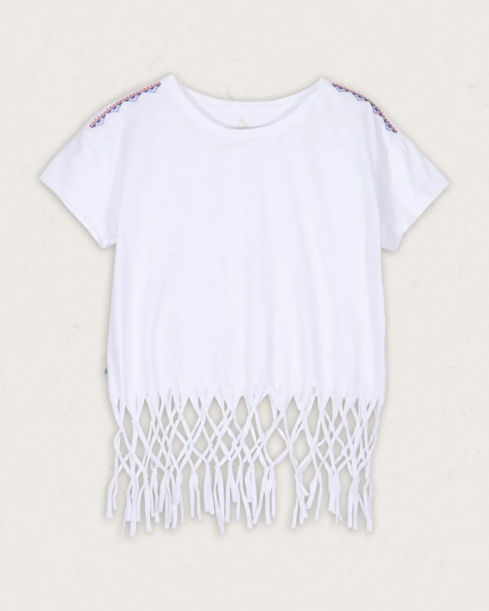 Henna Recycled Cotton Tassel T-Shirt