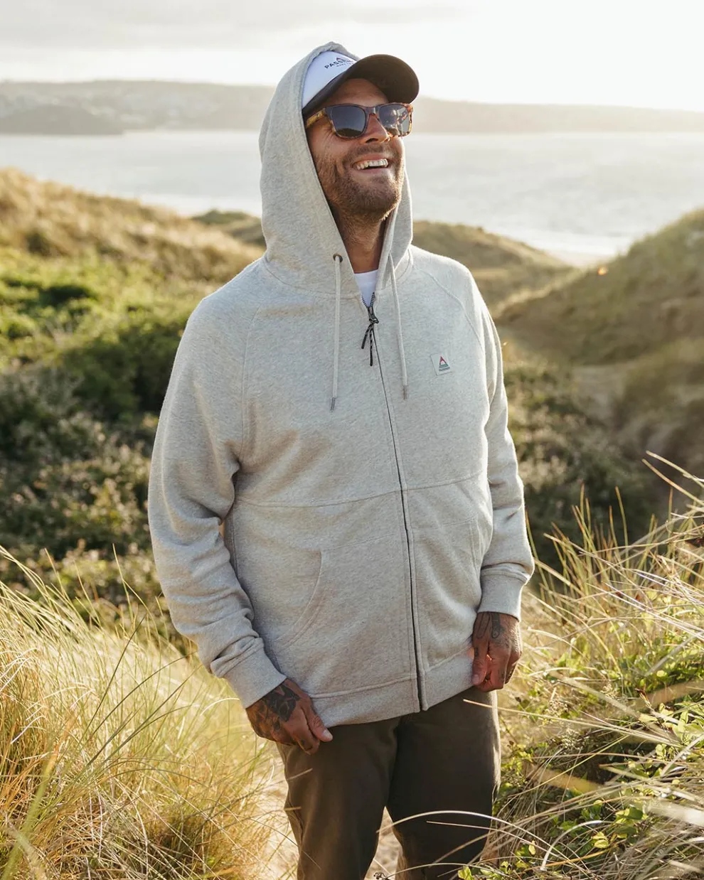 Heritage Full Zip Recycled Cotton Hoodie