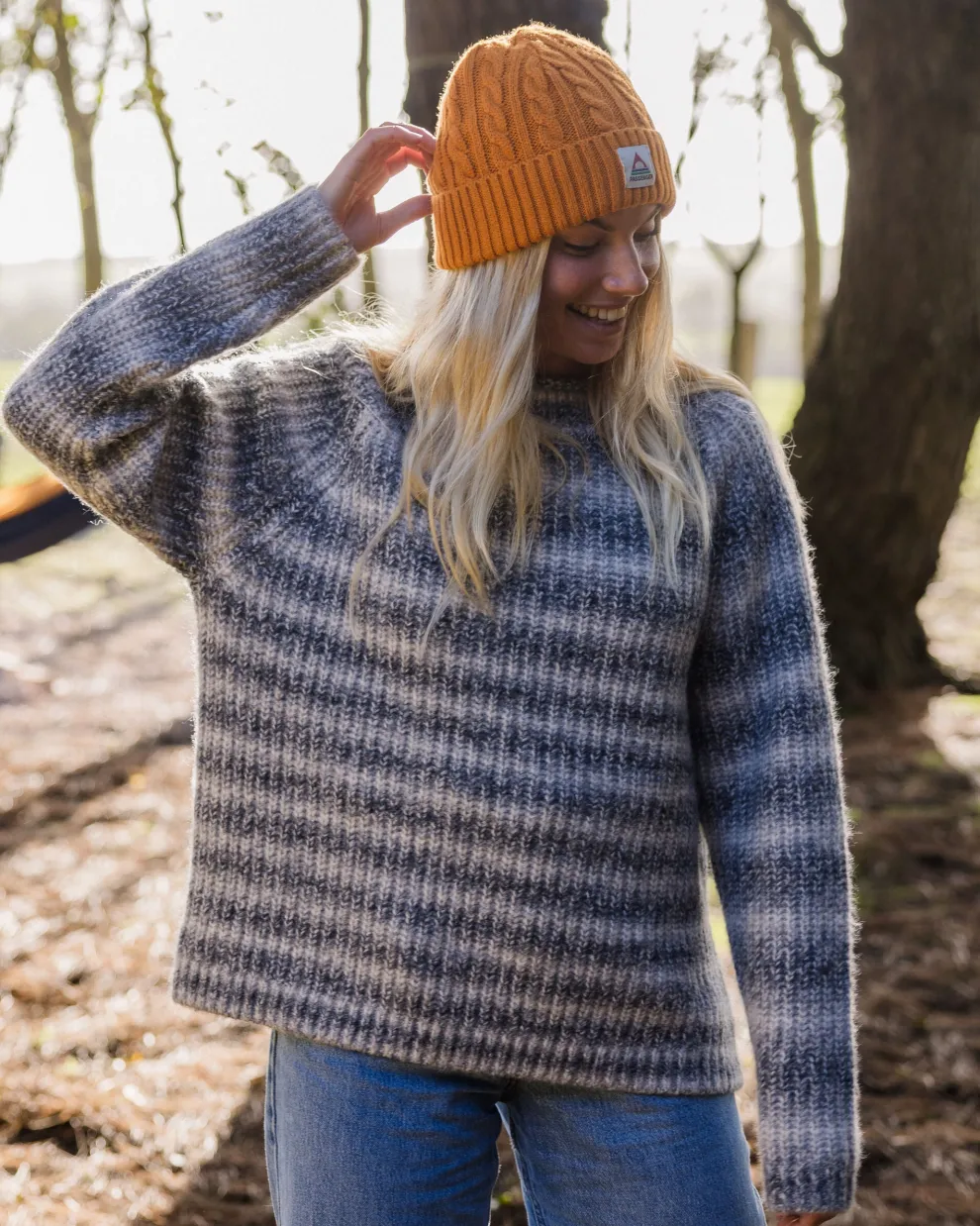 Mountainside Mock Neck Recycled Knitted Jumper