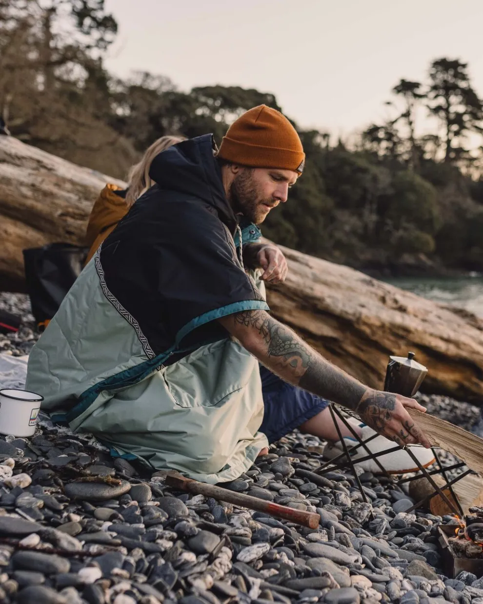 Outback Recycled Pull Over Changing Robe