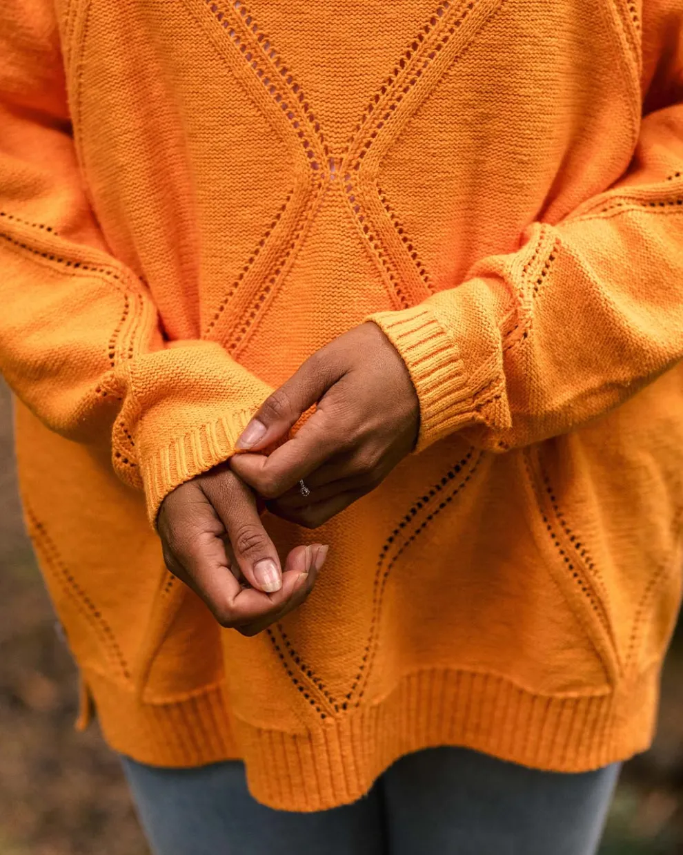 Palm Organic Oversized Knitted Jumper