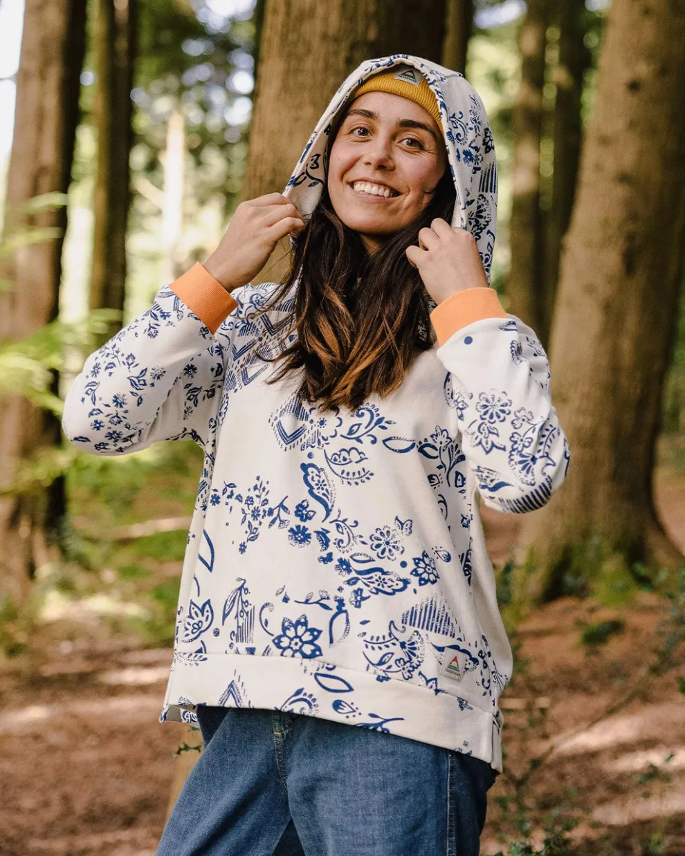 Patchwork Recycled Cotton Hoodie