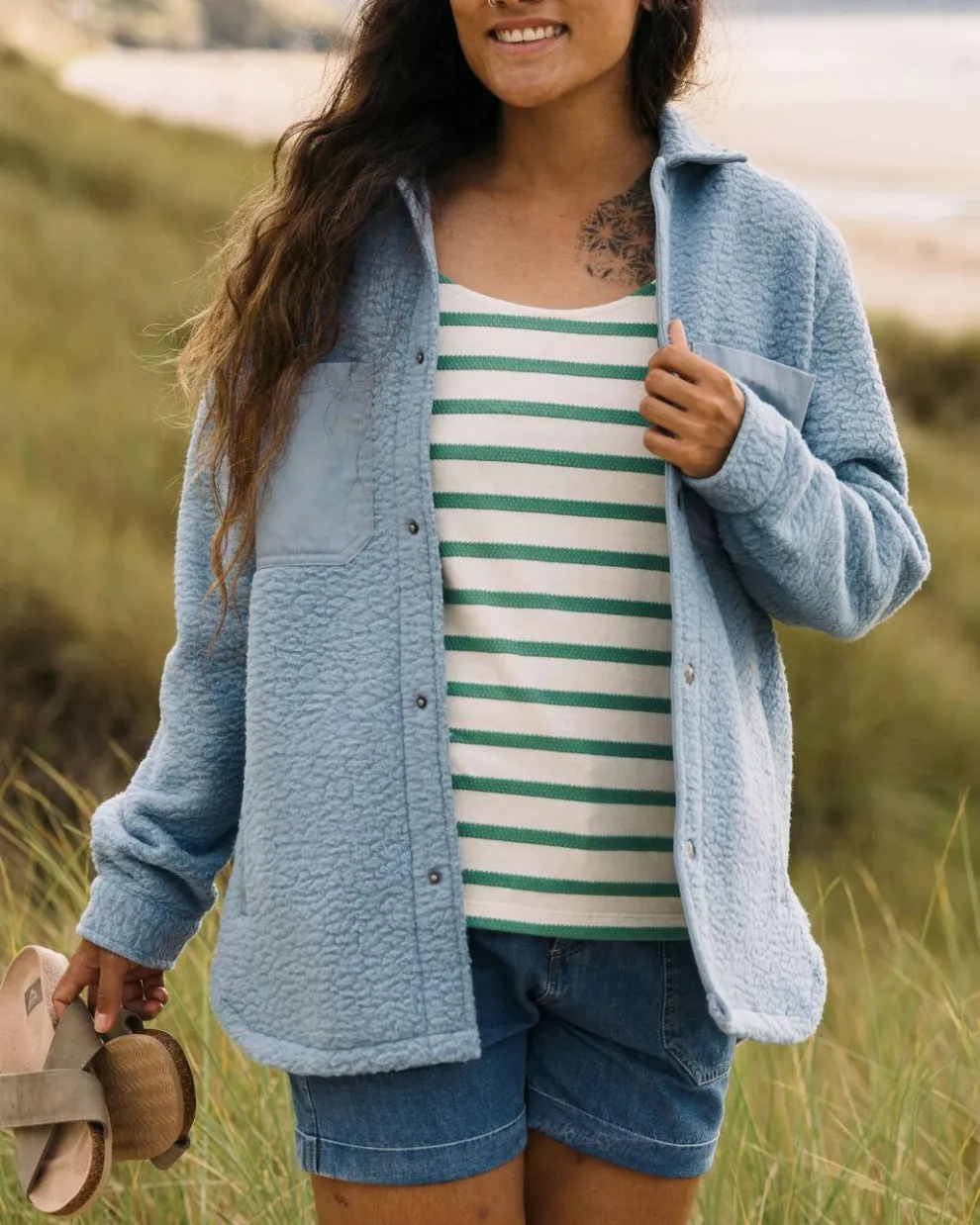 Rappel Recycled Sherpa Oversized Shirt