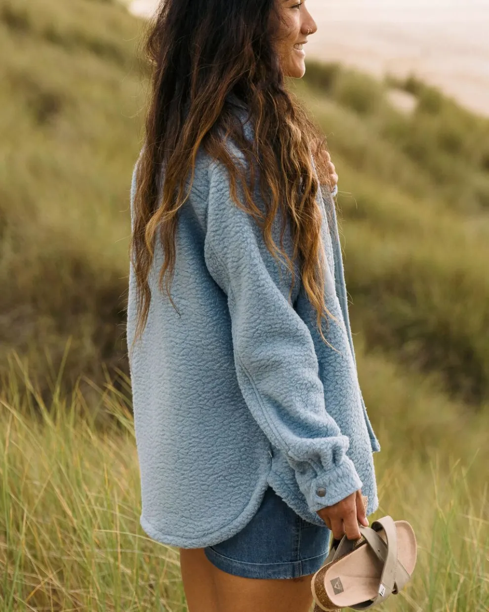 Rappel Recycled Sherpa Oversized Shirt