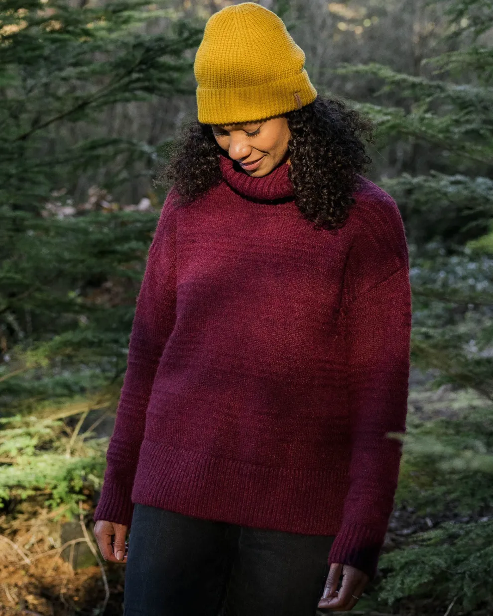 Snug Recycled Polo Neck Knitted Jumper