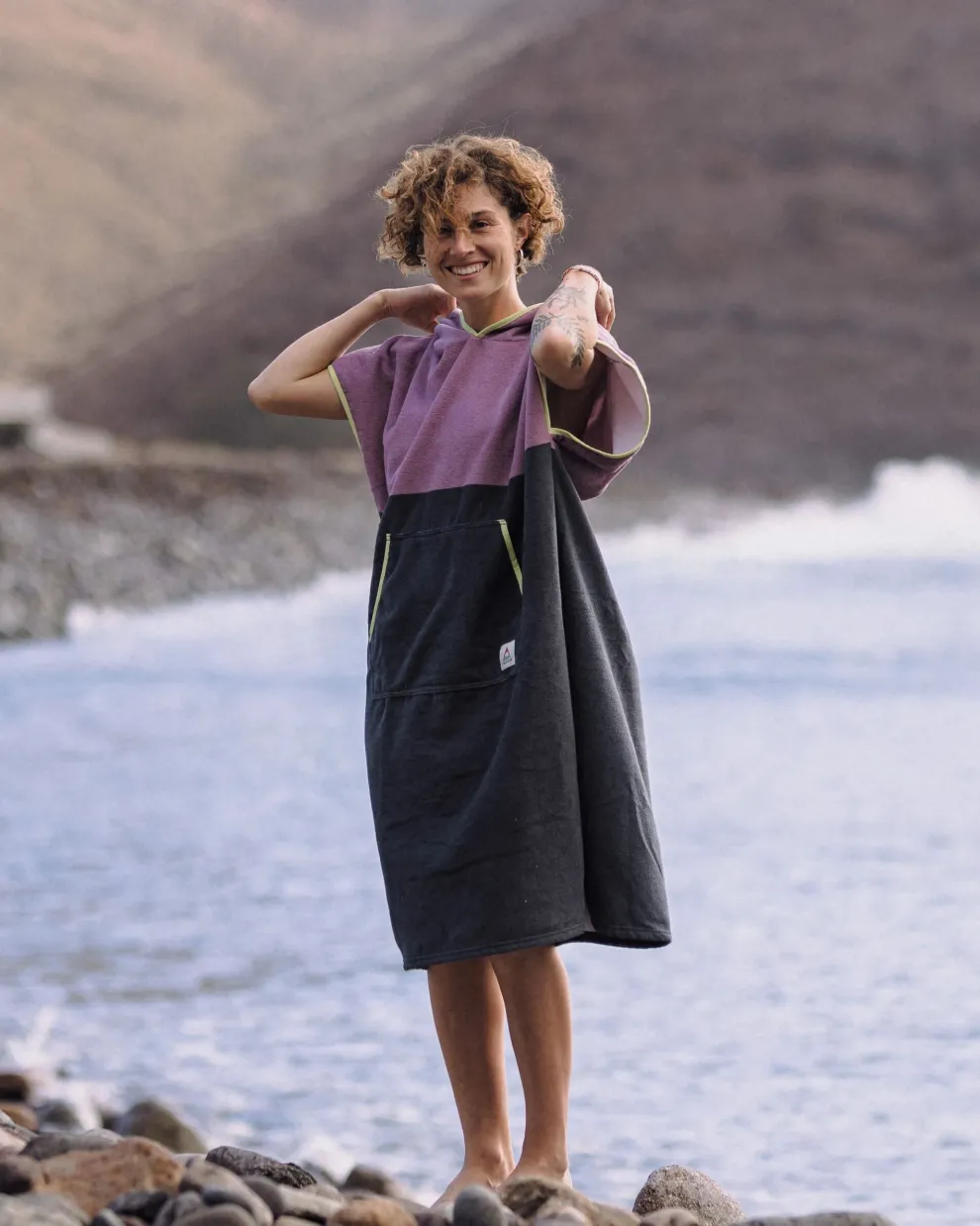 Tulum Recycled Towel Poncho