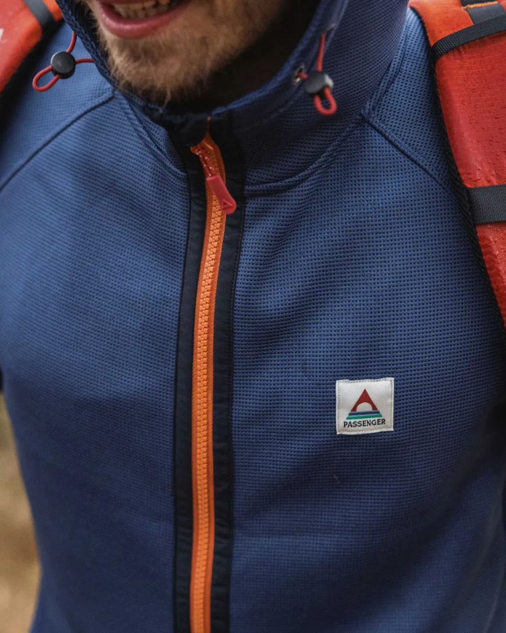 Vertical Full Zip Hooded Recycled Fleece