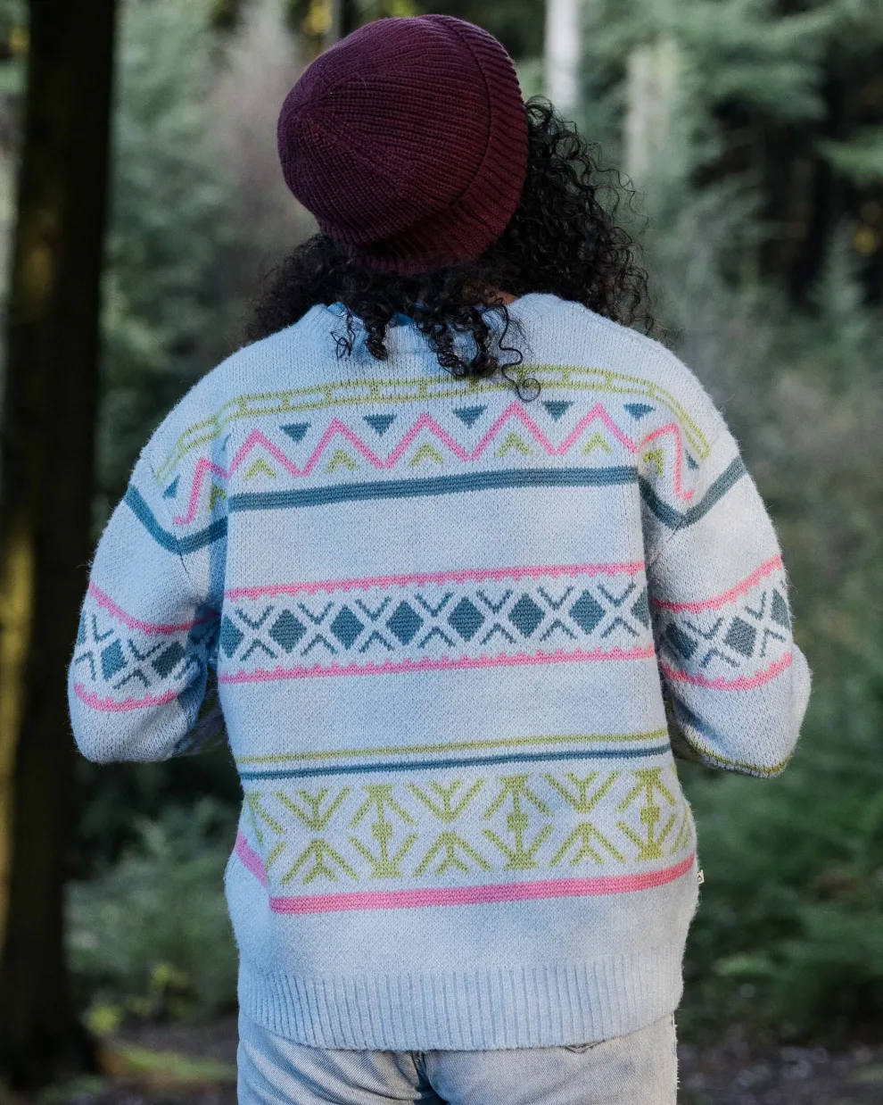 Whimsical Recycled Knitted Jumper