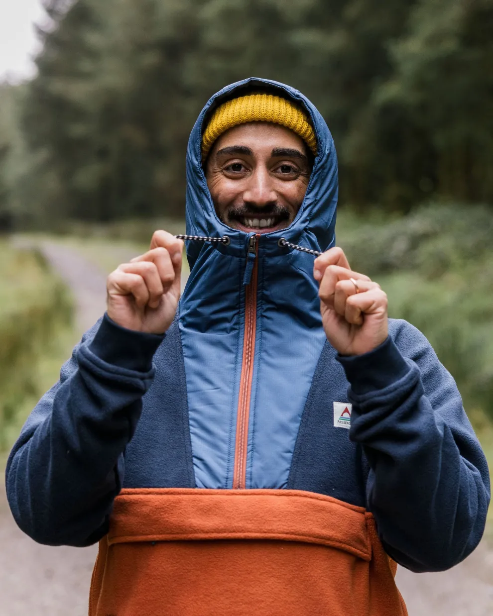 Woodland Hooded 1/2 Zip Polar Fleece